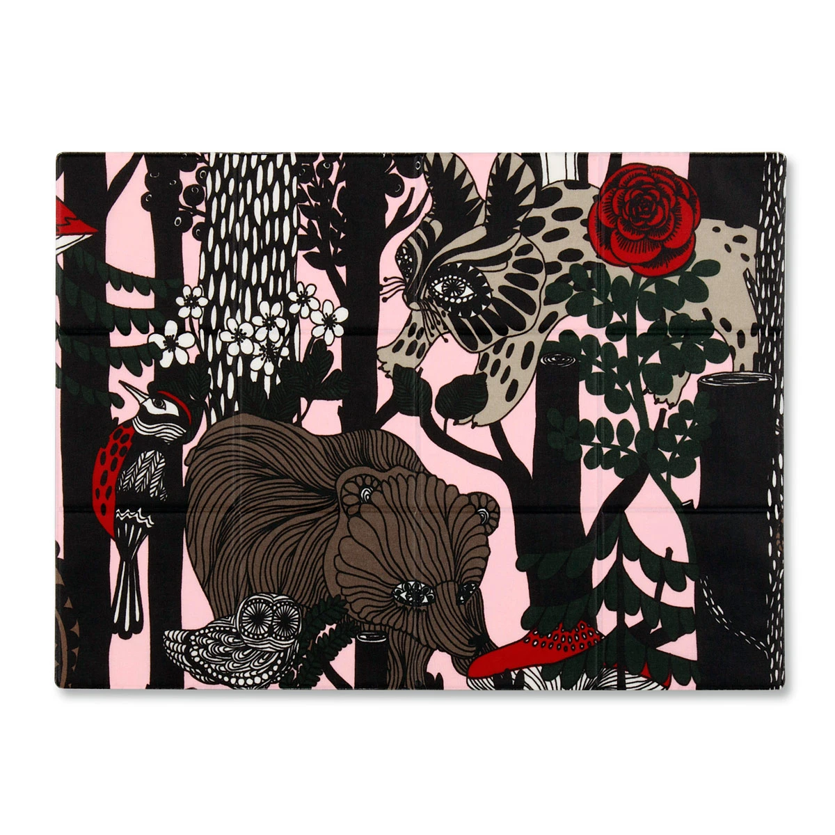 Marimekko Veljekset Finland 100 Pink PVC-Coated Placemat 3 Marimekko Veljekset Finland 100 Pink PVC-Coated Placemat