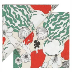 Marimekko Vihannesma Red / Green Lunch Napkins