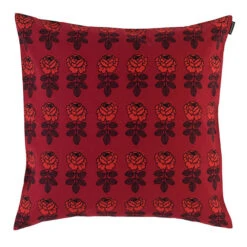 Marimekko Vihkiruusu Red Throw Pillow