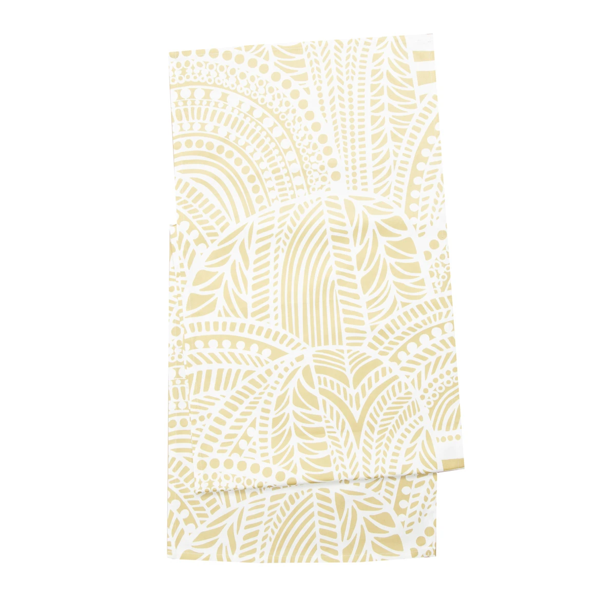 Marimekko Vuorilaakso White / Gold Table Runner 3 Marimekko Vuorilaakso White / Gold Table Runner