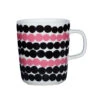Marimekko Marimeko Rasymatto Pink / Black Mug 1 Marimekko Marimeko Rasymatto Pink / Black Mug -Marimekko marimeko rasymatto pink black mug 112